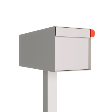 Amerikansk postkasse Americano i hvid