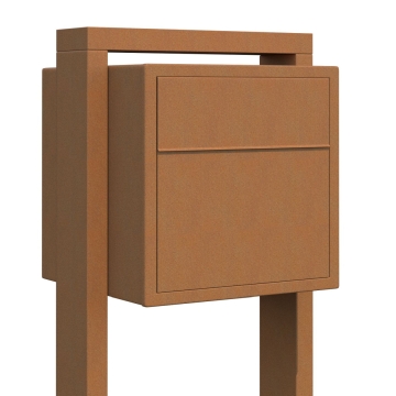 Postkasse med stander Soprano rust