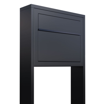 Postkasse med stander Elegance sort