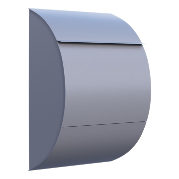 Postkasse Jumbo grå metallic