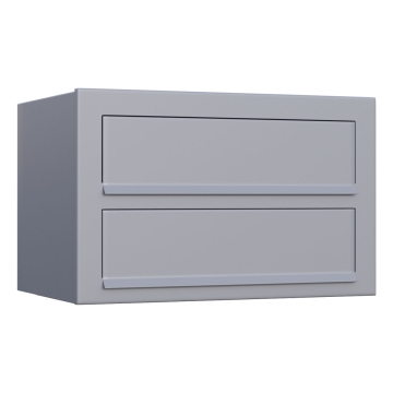 Postkasse Cube for Two grå metallic