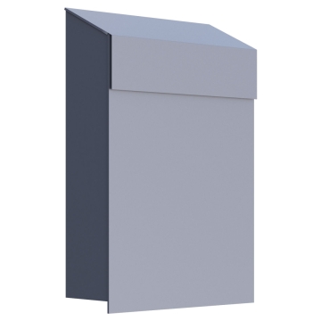Postkasse Baby Box grå metallic