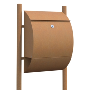 Postkasse med stander Sunshine rust