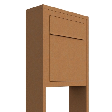 Postkasse med stander Base rust