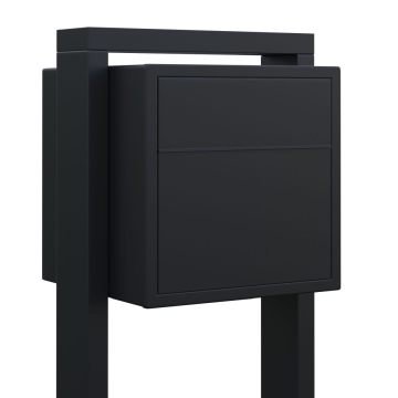 Postkasse med stander Soprano sort