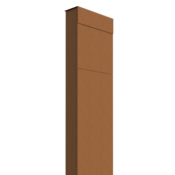 Postkasse med stander The Box rust