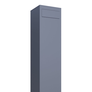 Postkasse med stander Monolith grå metallic
