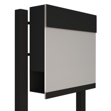 Postkasse med stander Manhattan Special White sort