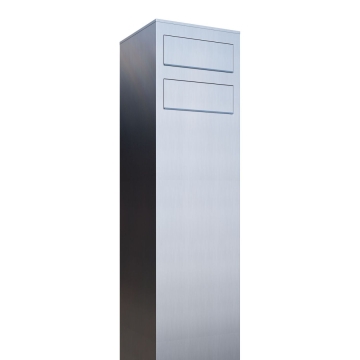 Postkasseanlæg Monolith for Two rustfrit stål