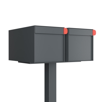 Postkasse med stander Americano for Two antracit