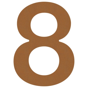 Husnumre ''8'' rust