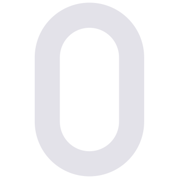 Selvklæbende husnumre "0" hvid