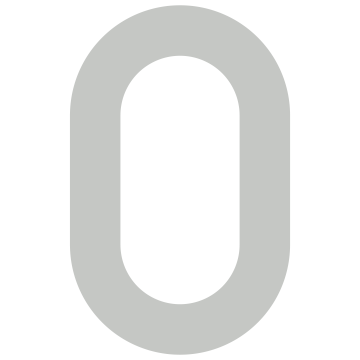Selvklæbende husnumre "0" grå