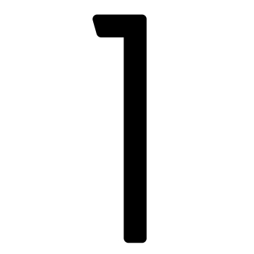 Husnumre ''1'' sort