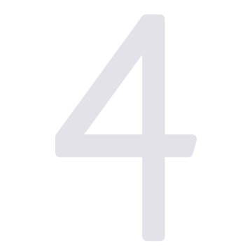 Husnumre ''4'' hvid