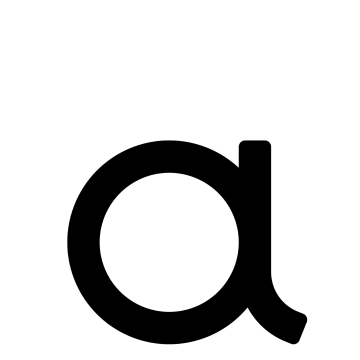 Bogstav ''a'' sort