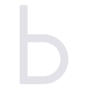Bogstav ''b'' hvid
