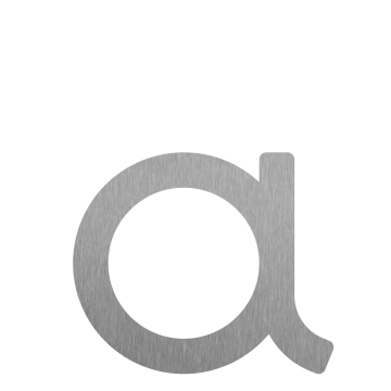 Moderne "a" - 245 mm i rustfrit stål