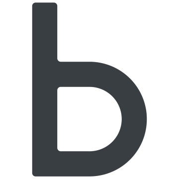 Selvklæbende husnummer "b" - 40 mm, antracit.