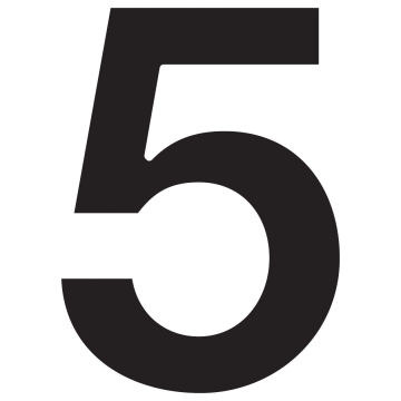 Husnumre ''5'' sort