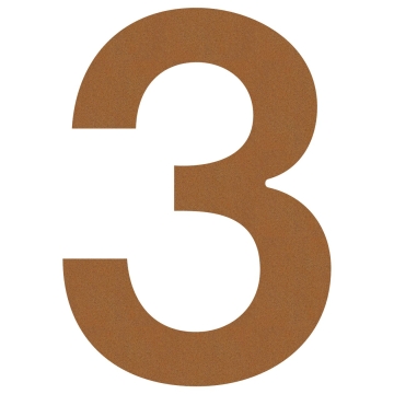 Husnumre ''3'' rust