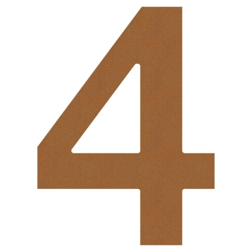 Husnumre ''4'' rust