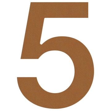 Husnumre ''5'' rust