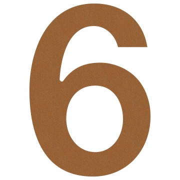 Husnumre ''6'' rust