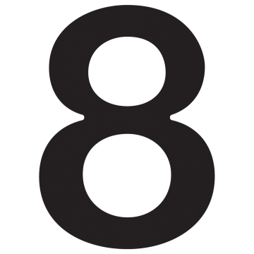 Husnumre ''8'' sort