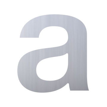 Husnumre ''a'' rustfrit stål