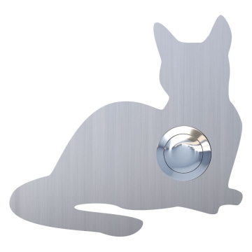 Ringetryk Katze ''Kitty'' rustfrit stål