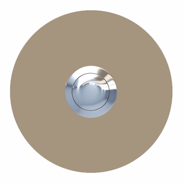 Dørklokke rund beige
