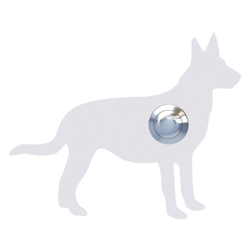 Ringetryk Hund ''Emma'' hvid