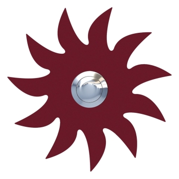 Ringetryk Sonne rød