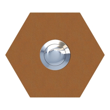 Ringetryk Sechseck rust