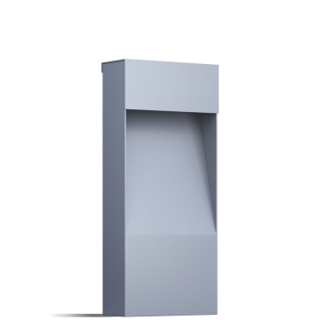 Udendørs lampe "Medium Bloc" grå metallic