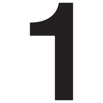 Husnumre ''1'' sort