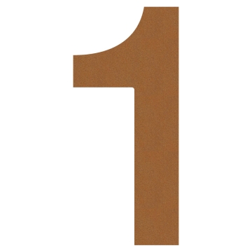 Husnumre ''1'' rust