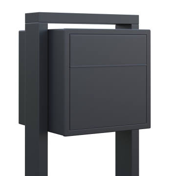 Postkasse med stander Soprano antracit