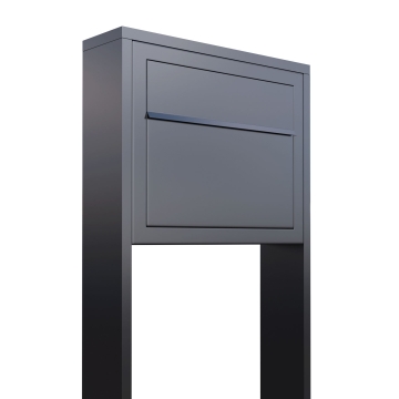 Postkasse med stander Elegance antracit