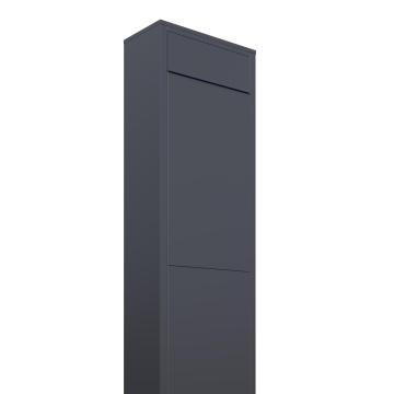 Postkasse med stander Big Box antracit