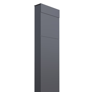 Postkasse med stander The Box Antracit