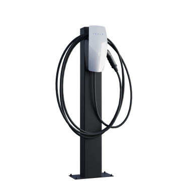 Tesla Wallbox stander VoltStand med sort bundplade