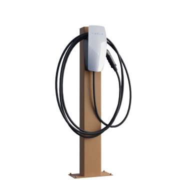 Tesla Wallbox Standfod VoltStand med bundplade, rust