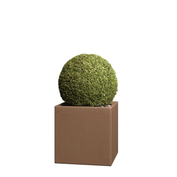 Plantekasse Kubus Medium rust