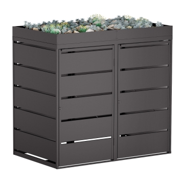 Affaldsbeholder Edgar til 2 skraldespande á 240 liter, sort