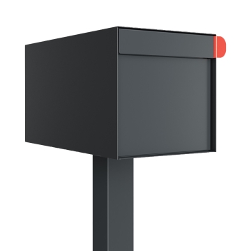 Postkasse med stander Americano antracit