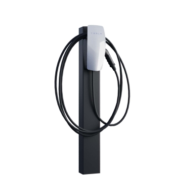 Tesla Wall Connector gulvstander, VoltStand med jordanker, sort
