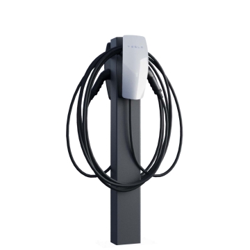 Tesla Wallbox Standfod VoltStand til To med Jordanker Antracit