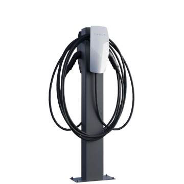 Tesla Wallbox Standfod VoltStand til to med bundplade, antracit